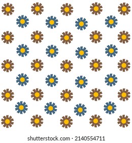 Flower vector design pattern background
