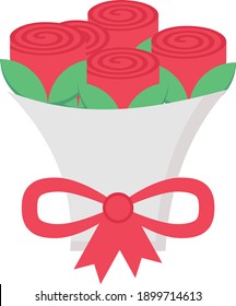 flower vector flat colour icon