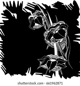 flower, vector, floral, background, design, illustration, pattern, decorative