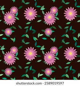 Flower vector, floral background, flowers bouquet, ornament pattern, background design, leaf background, background pattern, leaf vector, vector design, flowers pattern, flowers isolated