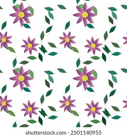 Vector de flores, fondo floral, Vector floral, ornamentos Vector, hojas aisladas, fondo de flores, patrón de pétalos, patrón floral sin fisuras, fondo abstracto, flores aisladas