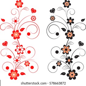 Flower Vector, Floral Decoration 