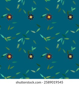 Flower vector, floral design, leaf isolated, art vector, nature backgrounds, pattern flower, background texture, background pattern, seamless vector, vector shapes, leafs pattern