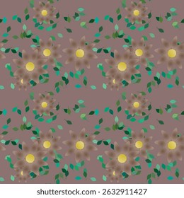 Vector de flores, diseño floral, patrón sin fisuras, textura de la hoja, forma de la hoja, patrón de adorno, textura de fondo, Vector de adorno, Vector floral, diseño de fondo, verano de fondo