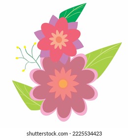 flower vector, floral design, wallpaper, flower illustration