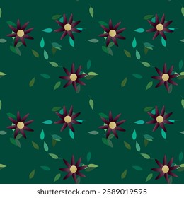 Flower vector, floral seamless pattern, leaf texture, nature backgrounds, vector design, flower pattern, ornaments vector, leafs background, vector pattern, pattern background