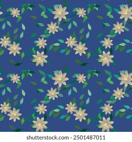 Vector de flores, fondo de flores, Arte vectorial, fondos de la naturaleza, Vector de hojas, fondo floral, hoja aislada, textura de la hoja, patrón de fondo, diseño floral, patrón transparente