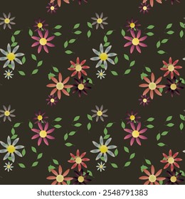 Flower vector, flowers background, flowers isolated, flower bouquet, flowers spring, background pattern, leafs vector, seamless floral pattern, pattern vector, leaf texture, seamless wallpaper