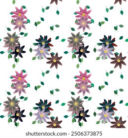 Vector de flores, fondo de flores, Formas de Vector, fondo de Vector, Vector de hojas, patrones florales, diseño de patrones, patrones de flores, textura de fondo, patrón floral sin fisuras