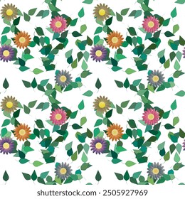 Vector de flores, patrones de flores, patrón ornamental, fondo floral, Vector floral, silueta de la hoja, fondo de pétalos, ramo de flores, textura de fondo, diseño de Vector