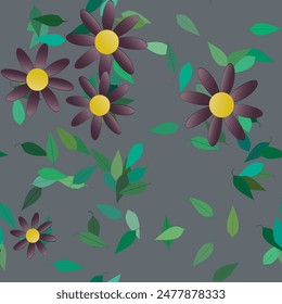 Vector de flores, primavera, diseño de fondo, hoja sin costuras, fondo de patrón, fondo de verano, patrón ornamental, fondo floral, ramo de flores, fondos de la naturaleza