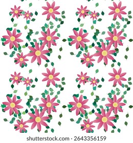 Vetor de flores, flores primavera, plano de fundo padrão, padrões de flores, padrão de folhas, aquarela de flores, design floral, vetor floral, padrão de vetor, textura de fundo, fundo de pétalas