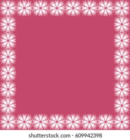 Flower vector frame