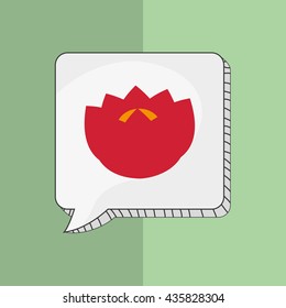 Flower vector. Garden icon. Colorfull illustration, floral design
