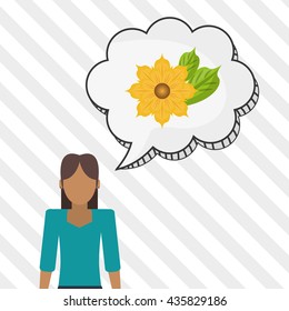 Flower vector. Garden icon. Colorfull illustration, floral design