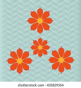 Flower vector. Garden icon. Colorfull illustration, floral design