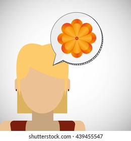 Flower vector. Garden icon. Colorfull illustration, floral design