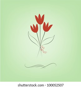 Flower vector giftcard