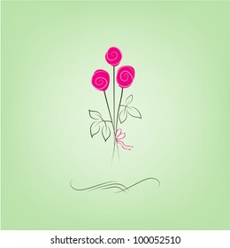 Flower vector giftcard
