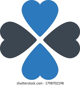 flower vector glyph color icon 