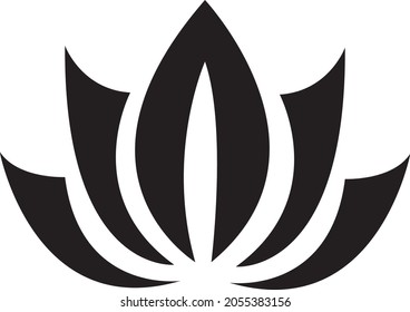 flower vector glyph flat icon.eps