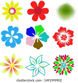 flower vector graphic art design 