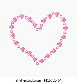 flower vector graphic heart frames