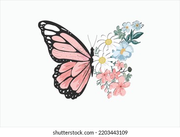 flower vector hand drawn design art