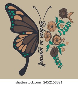 Vector de flores dibujado a mano