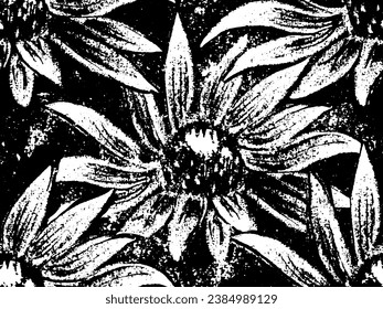 Blume. Vektorhandgezeichnete Skizzengrafik. Schlampenwurzel-Stil