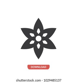 Flower vector icon