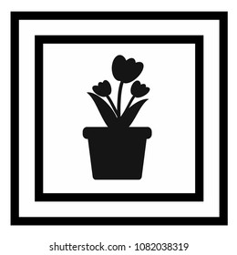flower vector icon