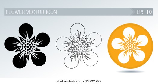 Flower vector icon