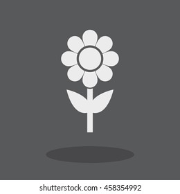 Flower vector icon.