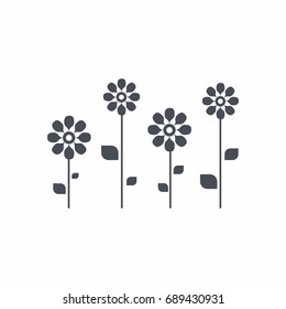 Flower vector icon