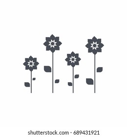 Flower vector icon
