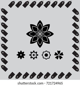 flower vector icon