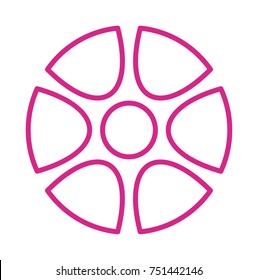 Flower vector icon