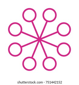 Flower vector icon