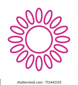 Flower vector icon