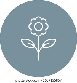Flower vector icon. Can be used for printing, mobile and web applications.