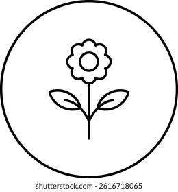 Flower vector icon. Can be used for printing, mobile and web applications.