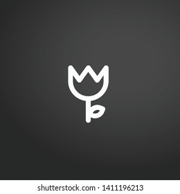 Flower vector icon. Flower concept stroke symbol design. Thin graphic elements vector illustration, outline pattern for your web site design, logo, UI. EPS 10.