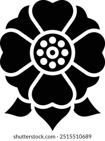 Ilustração de design de ícone de vetor de flor
