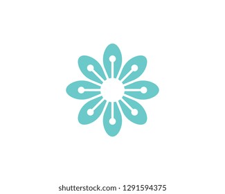flower vector icon design template illustration