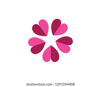 flower vector icon design template illustration