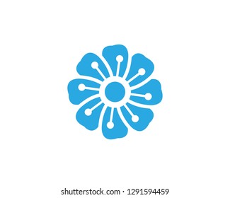 flower vector icon design template illustration