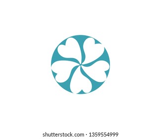 flower vector icon design template illustration