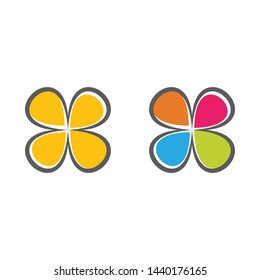flower vector icon design template illustration