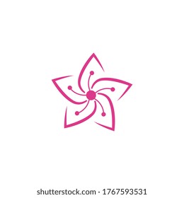 flower vector icon design template illustration